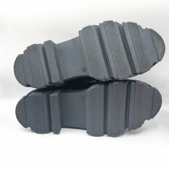 Steve Madden Helga Platform Oxfords Black Size 9 Dark Academia - Picture 10 of 12